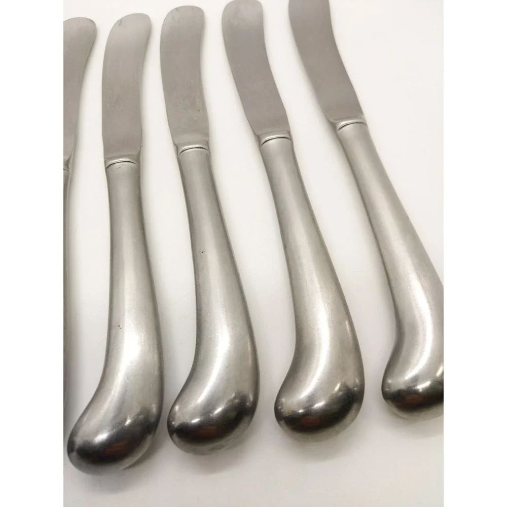 8 Supreme Cutlery Liberty Bell Stainless Dinner Knives 8 1/2